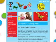 Tablet Screenshot of crafty-kids.co.uk